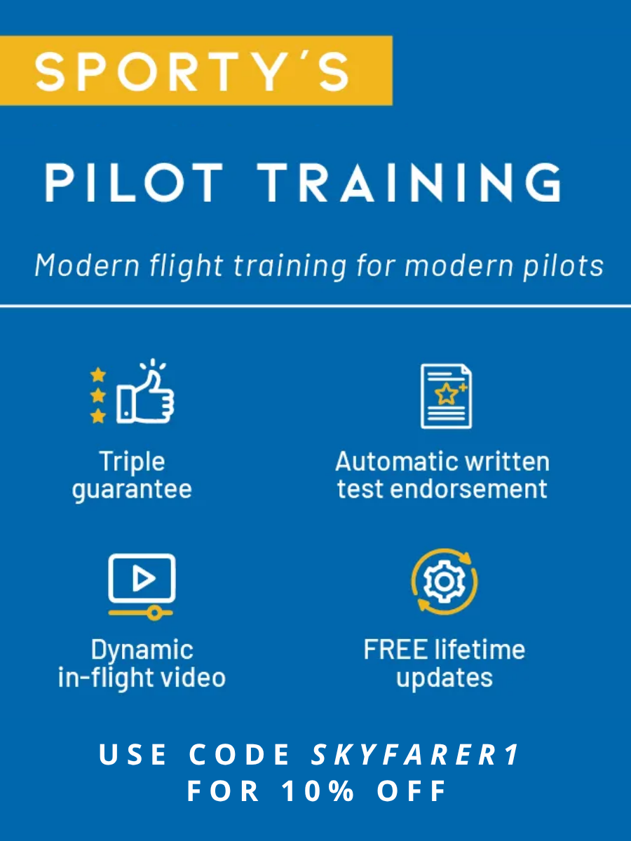 Sporty's Pilot Training — apply code SKYFARER1 for 10% off